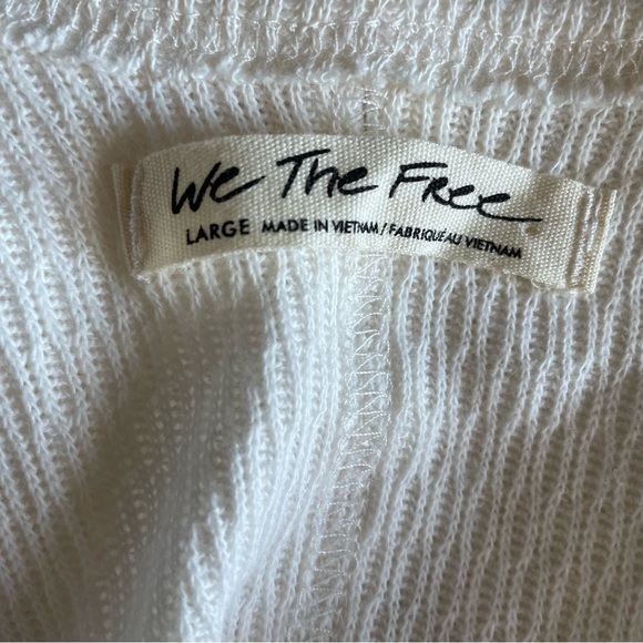 NWOT - FREE PEOPLE - WE THE FREE - Cactus Milk White - Asymmetric Tank Top - Picture 10 of 15